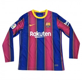 Jalkapallo Pelipaidat FC Barcelona Kotipaita 2020-2021 Pitkähihainen